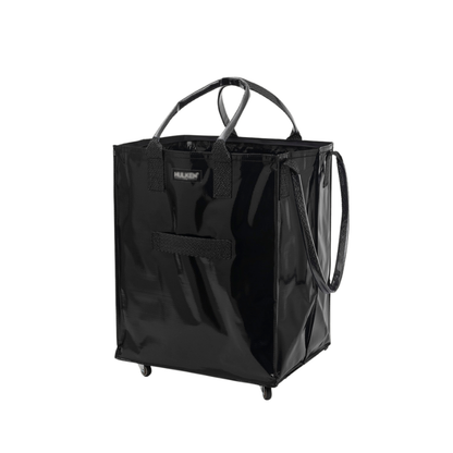 Rolling Tote Bag with Zip Top & Button Closure