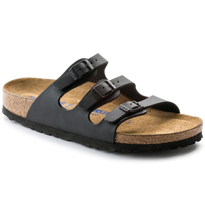 Three-Strap Comfort Footbed Slide Sandal - Florida