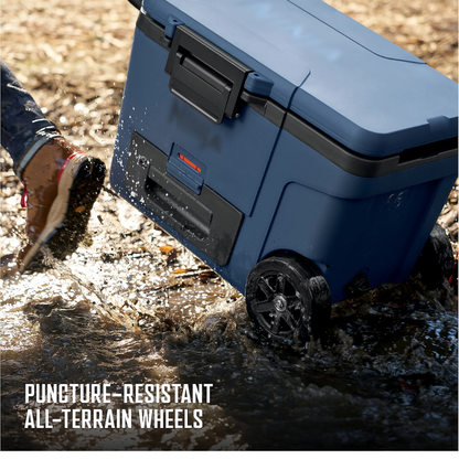45qt Wheeled Cooler with Cold Dry Zone