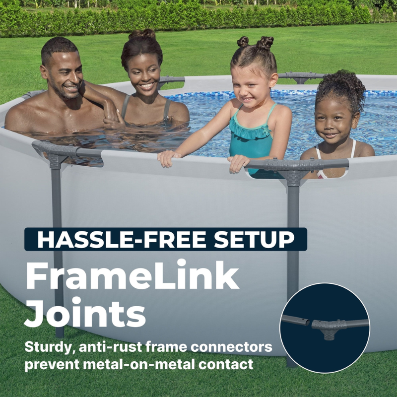 Round Above Ground Outdoor Swimming Pool with Pump