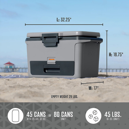 50qt Hard Cooler with Dry Zone